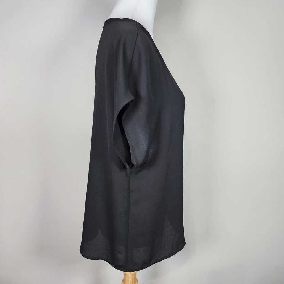 Icone Simons Blouse Womens M Drape Flowy Career Office Professional Academia - Image 3 of 4