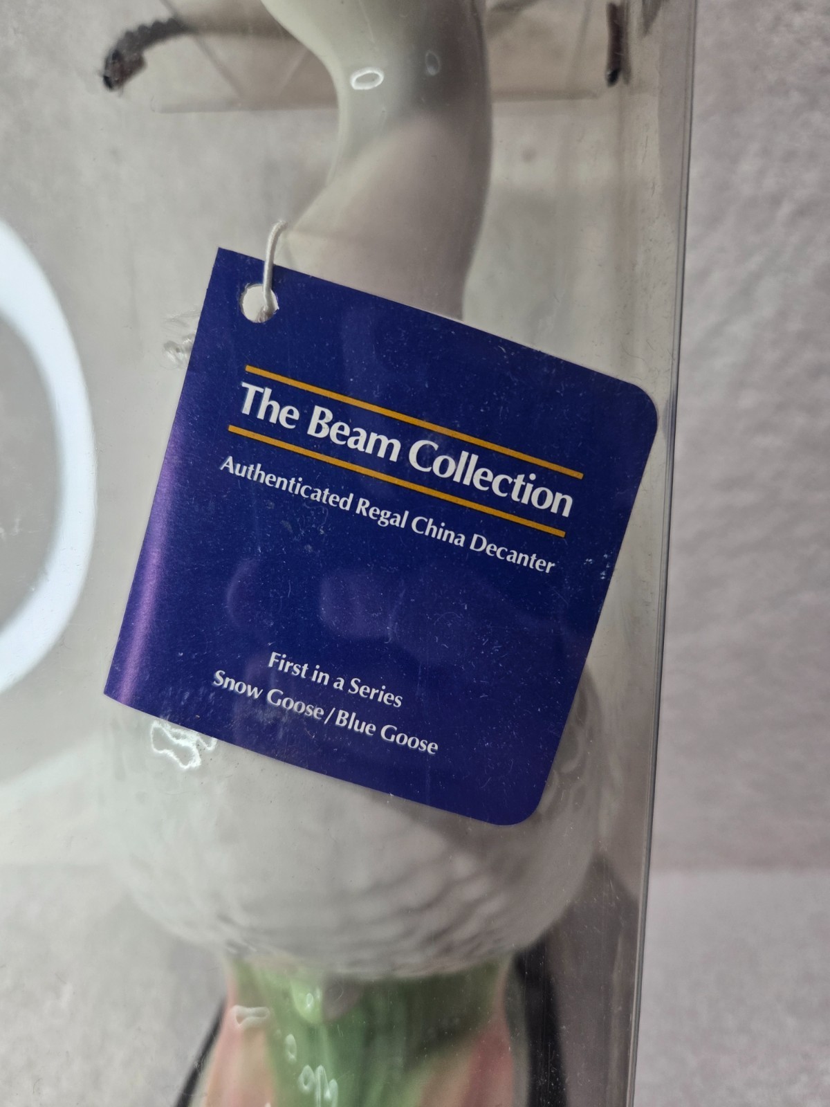 Rare Jim Beam 1979 “The Beam Collection" Snow Goose Decanter  Empty W/ Tag& Case