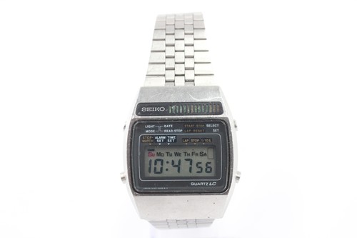 Vintage Seiko Digital Alarm Uhr Ref. A159-5009 1Quarz funktionstüchtig