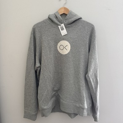 Outerknown OK Logo Sur Snap Hoodie - Gray - X LARGE $138