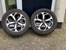 2 KIA SPORTAGE ALLOYS  17”  WHEELS  & tyres spare wheel / space saver 