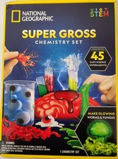 NATIONAL GEOGRAPHIC Super Gross Chemistry Set - 45 Easy Science Experiments