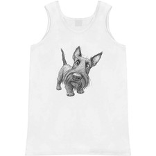 'Funny Scottish Terrier Standing' Adult Vest / Tank Top AV062227
