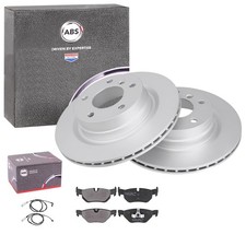 ABS BREMSSCHEIBEN 300mm + BELÄGE HINTEN passend für BMW 1er E87 E81 118d 120d