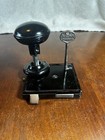 VTG Black Metal Door Lock & One Door Knob. Russwin Metal Key #4. Made In USA — photo 1