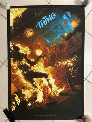 THE THING (1982) Mondo Art Poster Numbered #41/82 Juan Ramos 24 x 36  VERY RARE