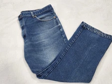 Levis 517 Boot Cut Mens 42x32 Denim Jeans Blue Medium Wash Casual READ