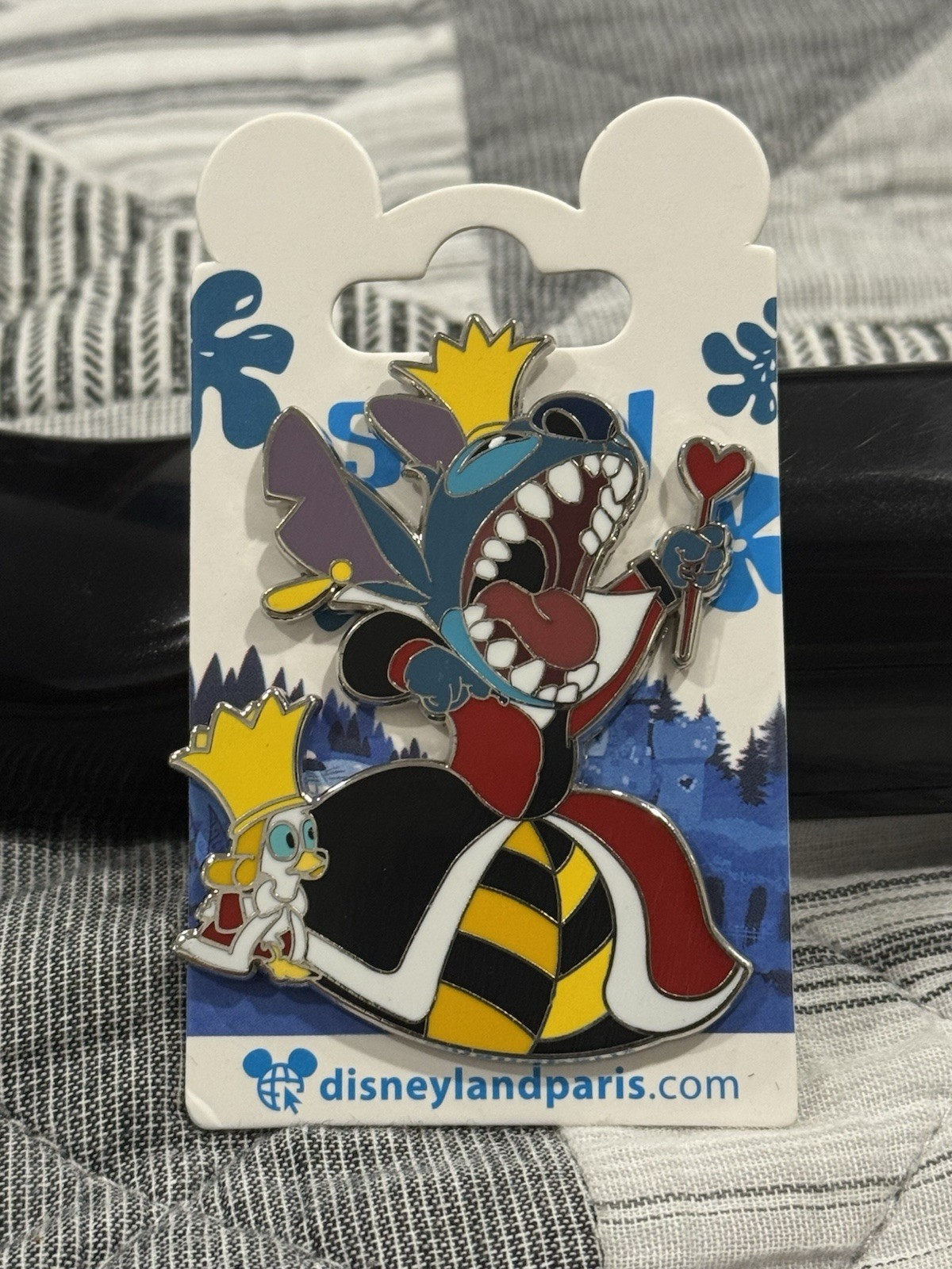 ❤️ Pin Stitch as the Queen of Hearts - Prendedor Alicia en el País de las Maravillas Disneyland París