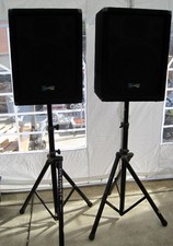 Yorkville Y115P Performance Series 15 Inch Powered Loudspeakers W/Stands