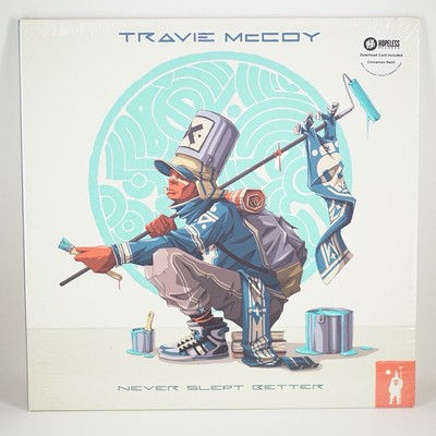 Travie McCoy - Never Slept Better LP Vinyl Cinnamon Swirl BRAND NEW SEALED