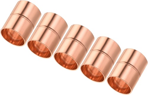 Straight Copper Coupling Fittings, 3/4 Inch ID Welding Joint for HVAC Air Condit