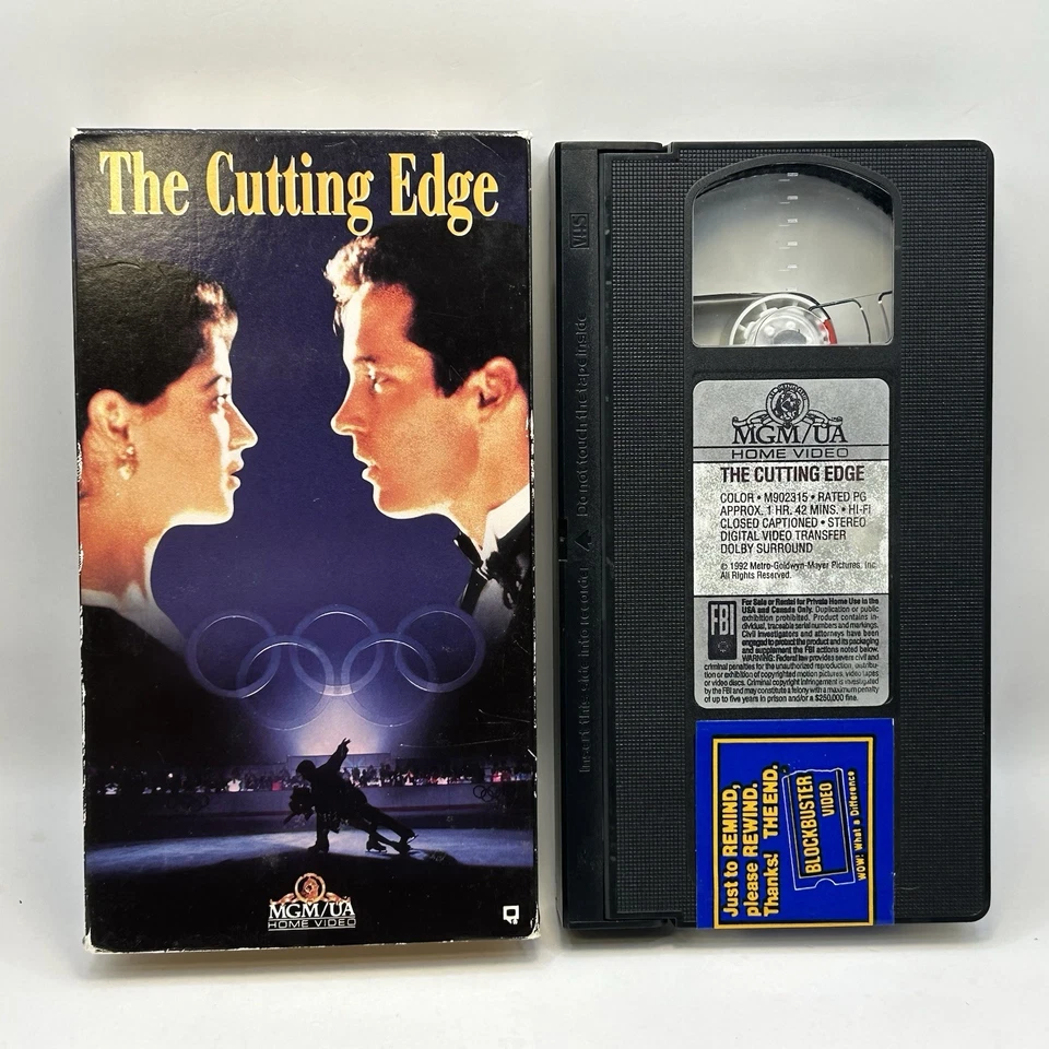 The Cutting Edge VHS 1992 Video Tape Vintage 90s Hockey Romance Movie Rare - Image 3 of 4