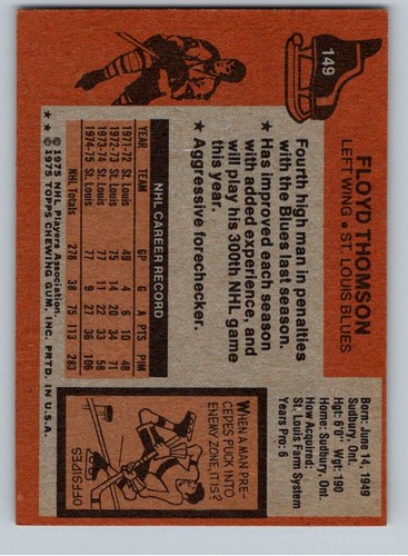 1975-76 Topps Hockey Cards Complete Your Set You Pick Choose Each #1 - 330 - Picture 185 of 367