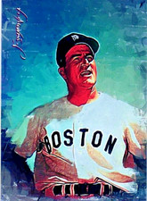 Johnny Pesky 2017 Authentic Artist Signed Limited Edition Print Card 32 of 50