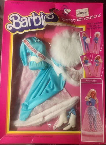 Vintage Mattel Barbie Spectacular Fashions Blue Magic Outfit No. 7216 7220