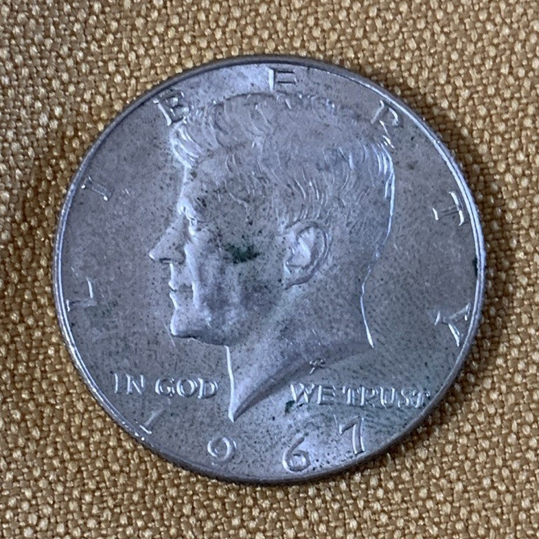 1967 Kennedy Half Dollar 40% Silver 50C Circulated US Coin