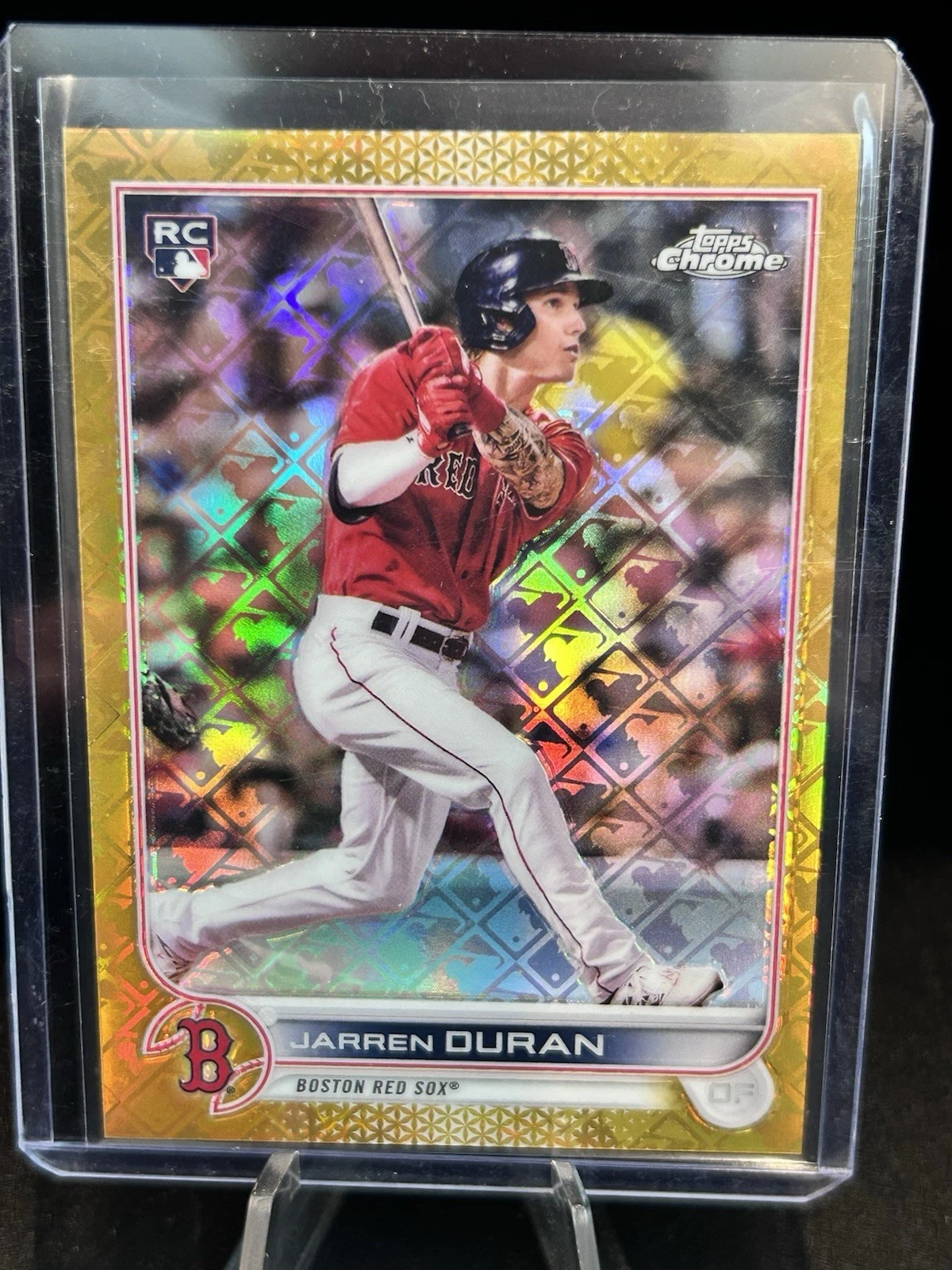 2022 Topps Chrome Logofractor Edition - Jarren Duran #4 Gold Refractor /50 (RC)