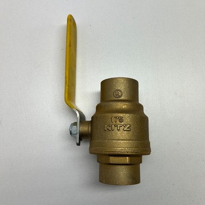 New Kitz 1-1/2'' Solder Valve Forged Brass Ball Valve 175PSI/600WOG/150WSP