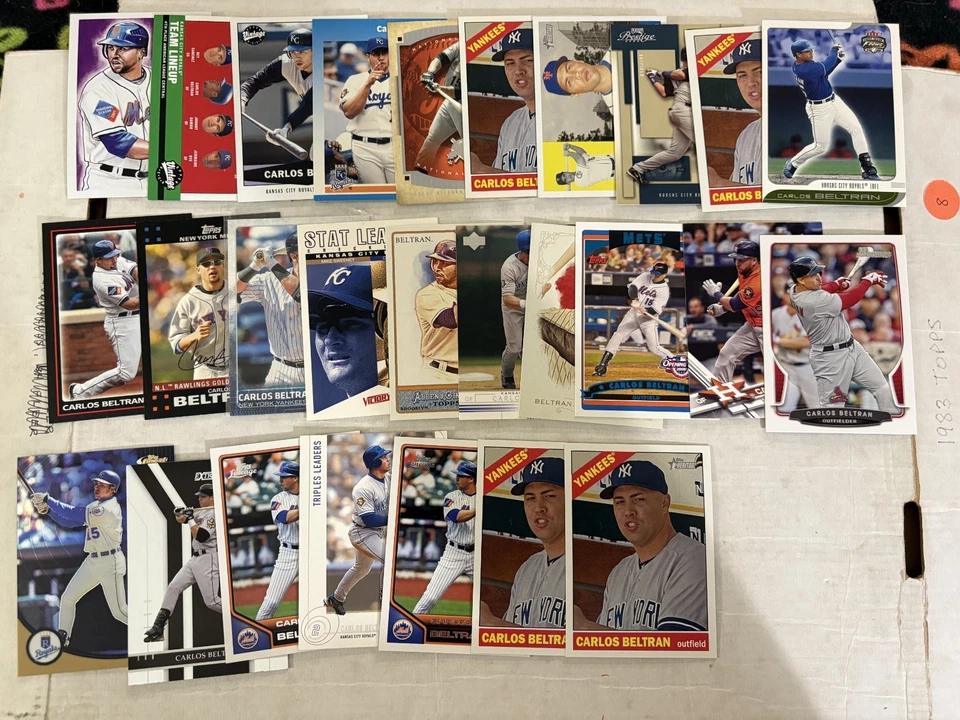 (130) Carlos Beltran Baseball Cards Lot Base Inserts RC Astros Collection - Image 4 of 4