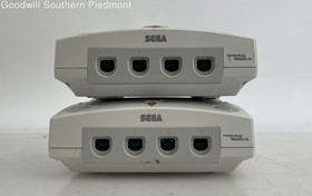 Lot of 2 Sega Dreamcast Video Game Consoles - For Parts or Repair