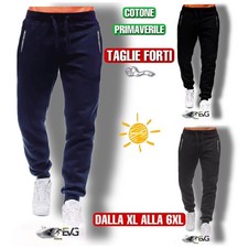 PANTALONE UOMO CALIBRATO TAGLIE FORTI COTONE LEGGERO 4XL 5XL 6XL CASA LAVORO EVG