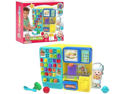 COCOMELON Just Play Learning Kitchen, 34-Pieces, Interactive Playset