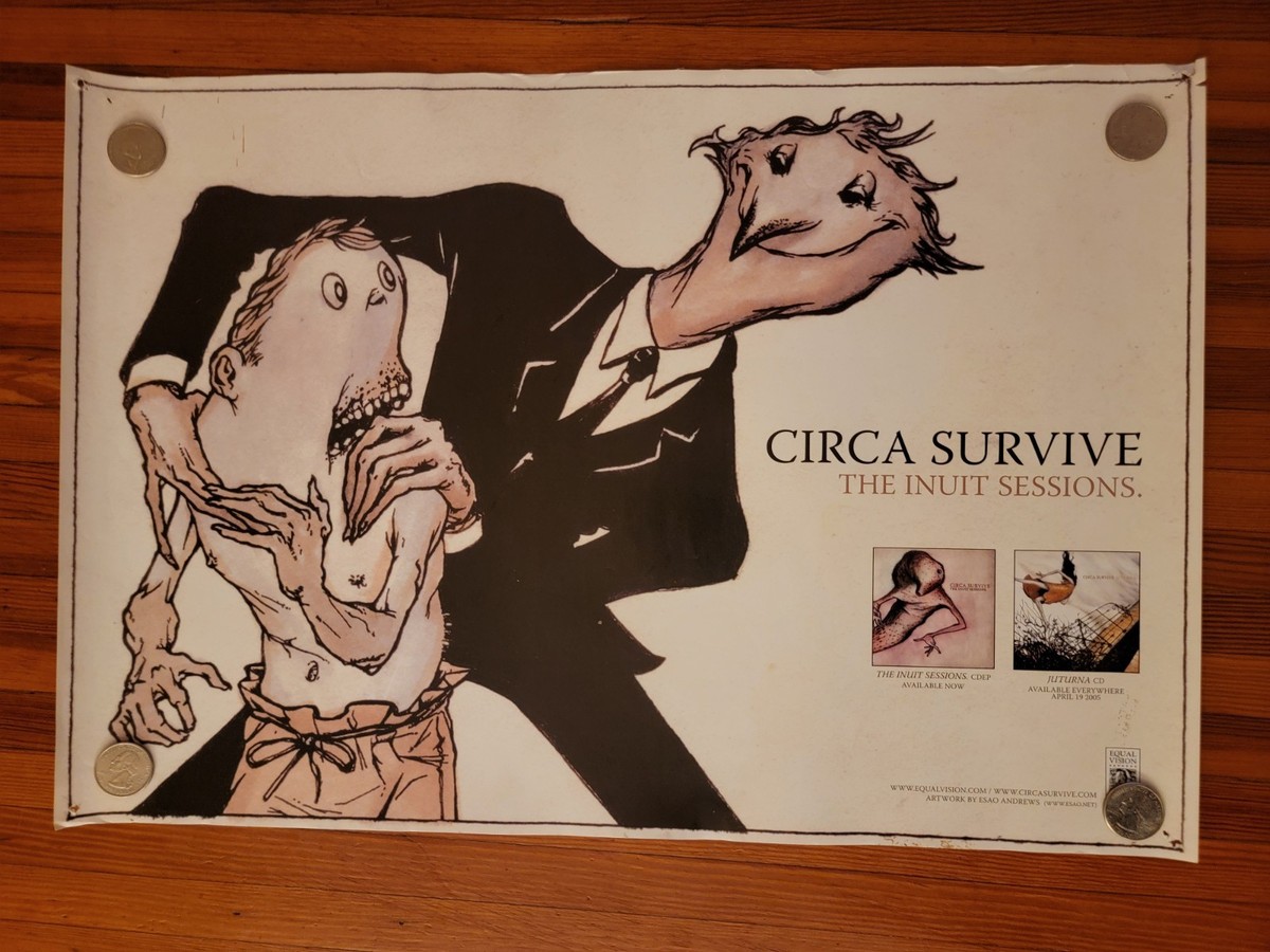 Circa Survive The Inuit Sessions Promo Poster Art Vtg Rare Post