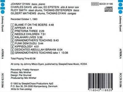 JOHNNY DYANI - AFRIKA NEW CD