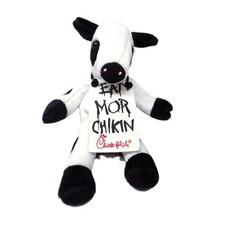 Chick-fil-A Cow EAT MOR CHIKIN More Chicken Plush 9" Stuffed Animal Promo