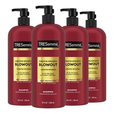 Shampoo 4 Pack Keratin Smooth Transforming Unruly Hair, Formulated with Lamel...