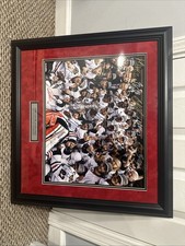 Chicago Blackhawks 2013 Stanley Cup Champions Celebrate Ice Picture Framed