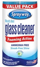 Sprayway Glass Cleaner Foaming Aerosol Spray, 19oz, Pack 19 Ounce (Pack of 2)  0.49 per fl oz