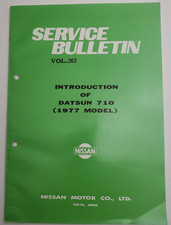 1977 Datsun 710 Service Bulletin Volume. 262 Publication 1976 Nissan Motor Co 1977 Datsun 710 Service Bulletin Volume. 262 Publication 1976 Nissan Motor Co