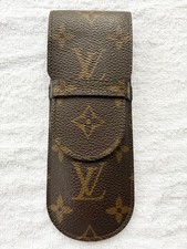 LOUIS VUITTON Monogram Sunglasses Glasses Case Pen Case Brown M62990