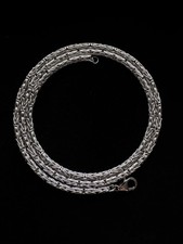 3mm Königskette ( Byzantine ) - 925 Sterlingsilber massiv rund 20inch