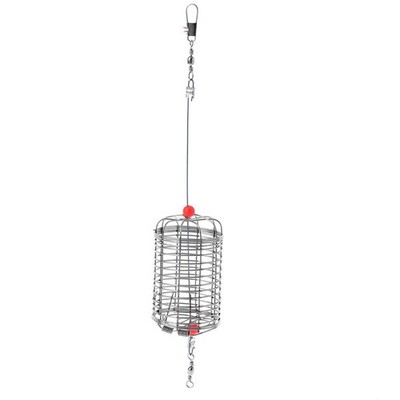 Aquarium Feeder Stainless Steel Fish Shrimp Feeding Basket Mesh Cage with Hook