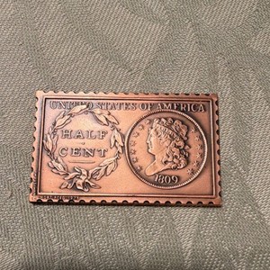 United States of America 1809 Half Cent Copper Commemorative Token Exonumia
