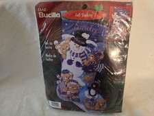 Bucilla Felt Stocking Kit 18" Snow Days 84590 Sealed