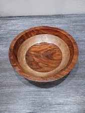 Hand Turned Wooden Black Walnut Bowl Serving Fruit Bowl Handmade