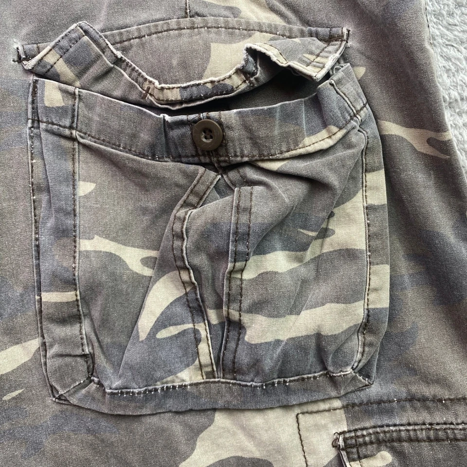 Pantalones cortos Lee peto para hombre 38 camuflaje utilitario carga grunge Gorpcore ropa de calle Foto 4 de 4