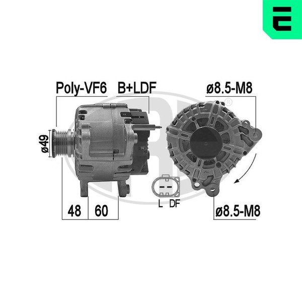 ERA Lichtmaschine Generator FüR VW Transporter VI Kasten SGA SGH 2.0 TDI 7HA-image