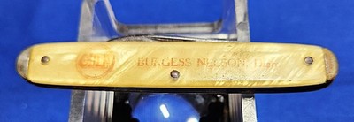 SYICUSE CAMILLUS GOLF OIL  POCKET KNIFE BURGESS NELSON DIST. CRACK ICE SIDES