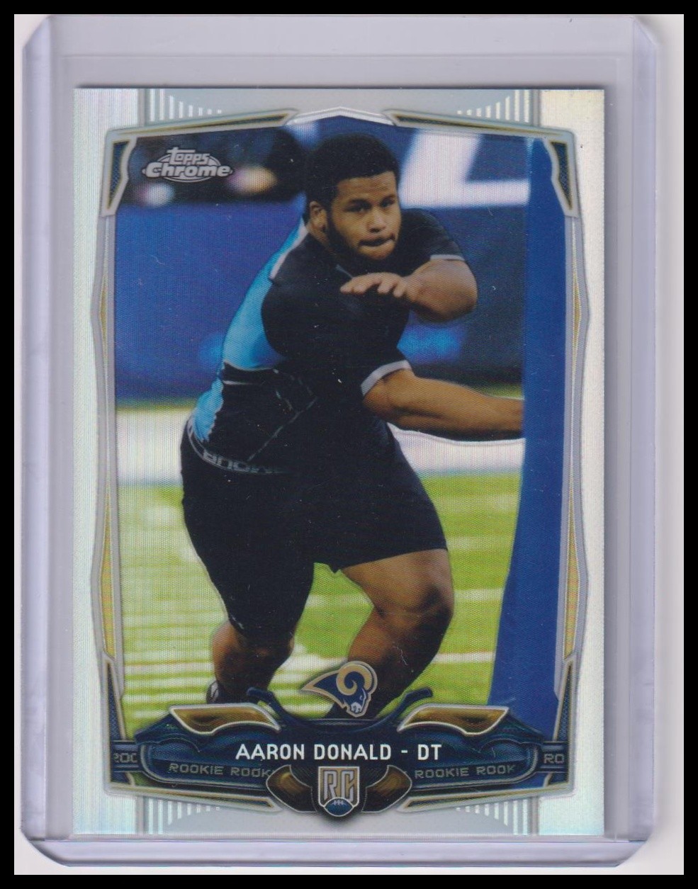 2014 Topps Chrome Aaron Donald Refractor Rookie #175 St. Louis Rams