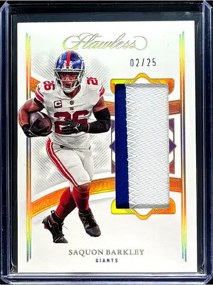 2022 Panini Flawless SAQUON BARKLEY 2/25 Patch New York Giants #P-SB