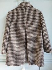 Dereta Wollmantel Hahnentritt Vintage Ende 60er/70er Jahre Wolle GR 10