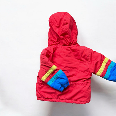 Weather Tamer Boys 2T Hooded Zip Colorblock Puffer Jacket Nylon Embroidered