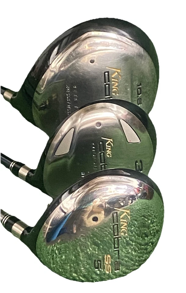 Juego de madera King Cobra 427 SS Driver, talla 3W SS 5W RH regular grafito nuevas empuñaduras HC Foto 4 de 4