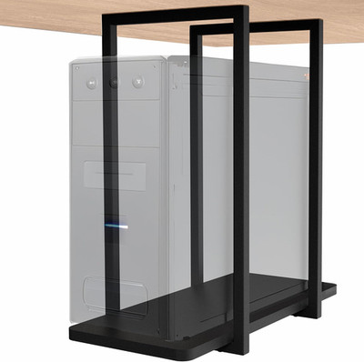 VIVO Heavy Duty Under-Desk PC Mount Shelf, Computer CPU Holder, Supports up to 4