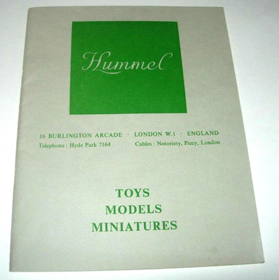 RARE Hummel House of Miniatures Sixth Catalogue c1960 Burlington Arcade London