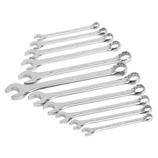 Klutch 11-Pc. Combination Metric Wrench Set with Full Polish, Model# E-2004